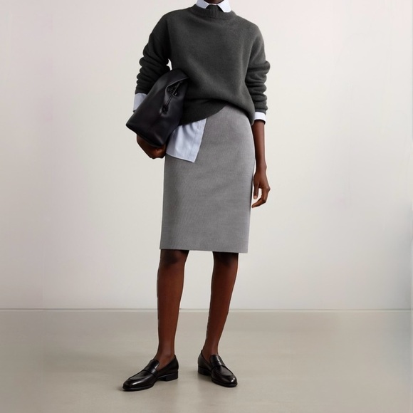 RW&CO. Houndstooth Pencil Skirt Gray Stretch Lined Size 2 - Picture 1 of 7